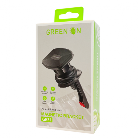 GREEN ON MAGNETIC BRACKET BLACK GR31