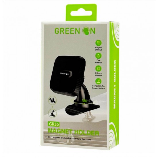 GREEN ON MAGNET HOLDER 2 IN 1 MAGNETIC BRACKETS GR36