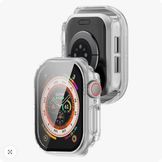 Bizon Θήκη+Τζάμι Apple Watch 10 42mm Διάφανη