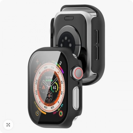 Bizon Θήκη+Τζάμι Apple Watch 10 42mm black