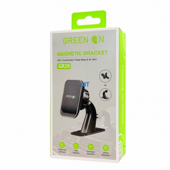 GREEN ON MAGNETIC BRACKET 2 IN 1 BLACK GR29