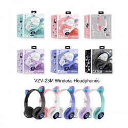 VZV-23M Led Audifonos Bluetooth Stereo Cat Ear Ακουστικά Παιδικά Ακουστικά Υποστήριξη Tf Card Play 