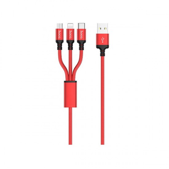 ΚΑΛΩΔΙΟ HOCO 3 IN 1 CABLE X14 1M