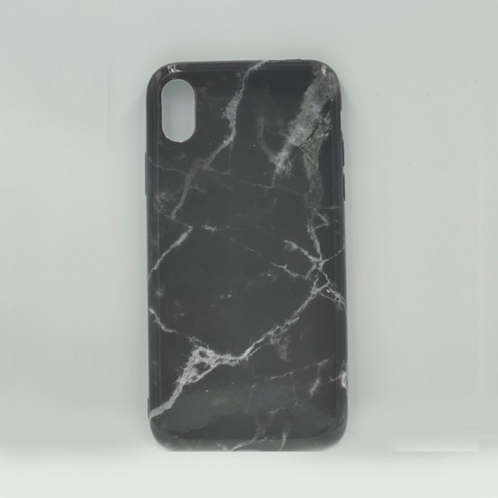 ΘΗΚΗ IPHONE XS BACKCASE MARBLE BLACK