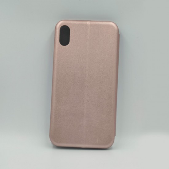 ΘΗΚΗ IPHONE XS MAX FASHION BOOKCASE ROSE GOLD
