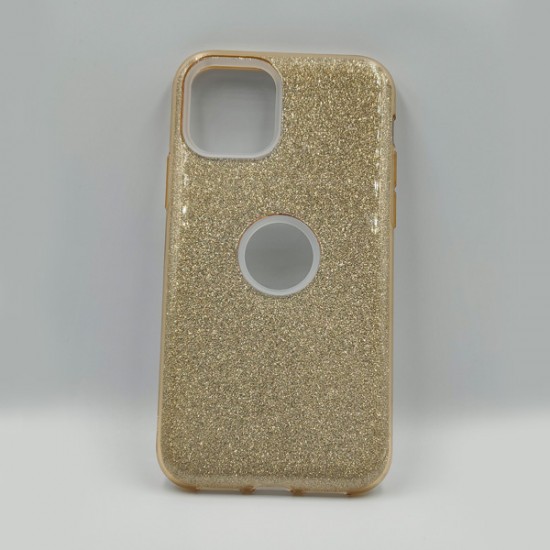ΘΗΚΗ IPHONE 11 PRO (5.8) BACKCASE SILICONE GLITTER GOLD