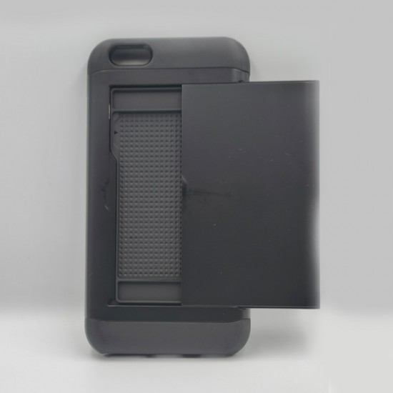 ΘΗΚΗ IPHONE 6 PLUS BACKCASE ARMOR SLIDE CARD BLACK