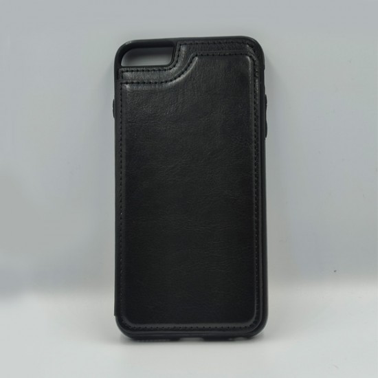 ΘΗΚΗ IPHONE 6 PLUS BACKCASE LUXURY SLIM FIT PREMIUM LEATHER COVER BLACK