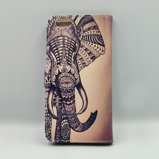 ΘΗΚΗ IPHONE 6 PLUS BOOKCASE TRIBAL ELEPHANT
