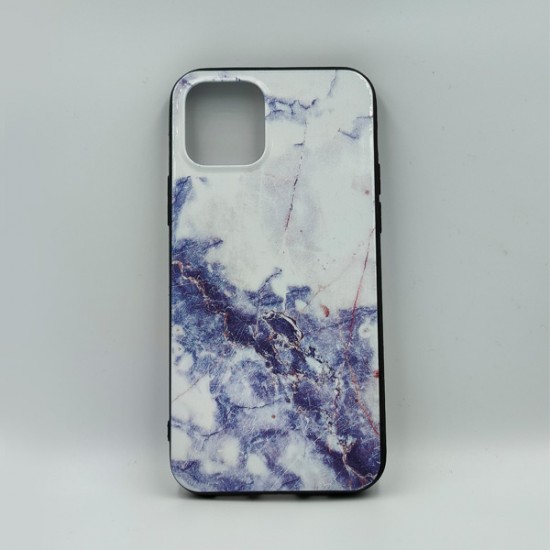 ΘΗΚΗ IPHONE 12/12 PRO BACKCASE SILICONE MARBLE WHITE