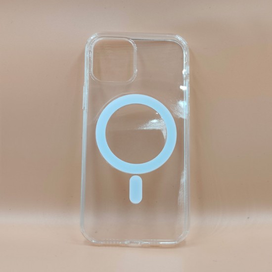 ΘΗΚΗ IPHONE 12 / 12 PRO HOCO BACKCASE SILICONE MAGSAFE TRANSPARENT