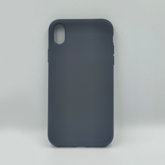 ΘΗΚΗ IPHONE XR BACKCASE HARD SILICONE NAVY BLUE