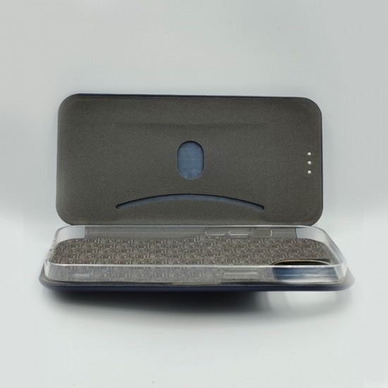 ΘΗΚΗ IPHONE 13 / 13 PRO FASHION BOOKCASE NAVY BLUE