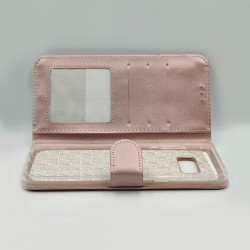 ΘΗΚΗ S8 PLUS FASHION BOOKCASE ROSE GOLD