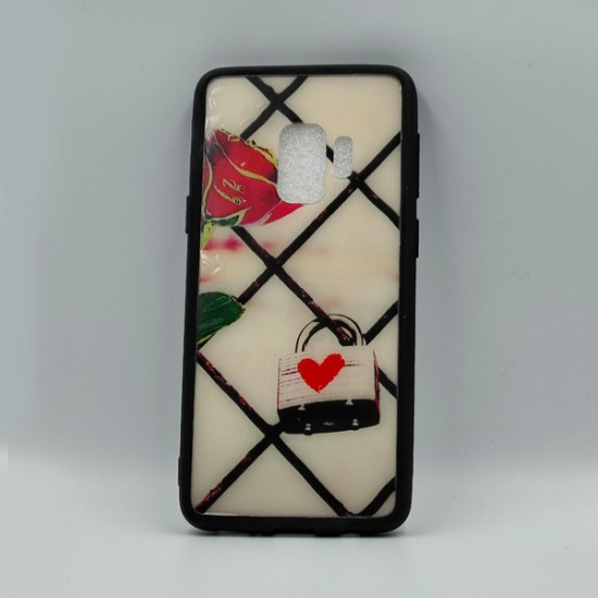 ΘΗΚΗ S9 BACKCASE ROSE LOCKER HEART