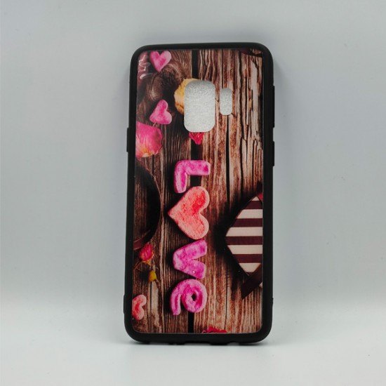 ΘΗΚΗ S9 BACKCASE LOVE ON WOOD