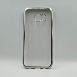ΘΗΚΗ S6 EDGE SILICONE TRANSPARENT ENVELOPE SILVER