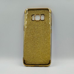 ΘΗΚΗ GALAXY S8 BACKCASE SILICONE GLITTER GOLD