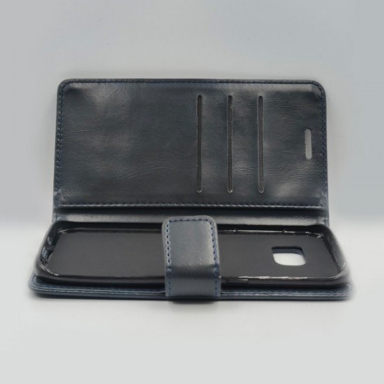 ΘΗΚΗ GALAXY S7 EDGE BOOKCASE BLUE NAVY