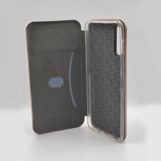 ΘΗΚΗ GALAXY A50 FASHION BOOKCASE ROSE GOLD
