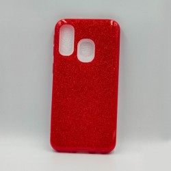 ΘΗΚΗ GALAXY A40 BACKCASE GLITTER RED