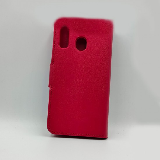 ΘΗΚΗ GALAXY A40 BOOKCASE RED