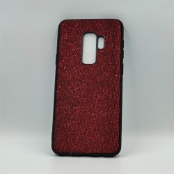 ΘΗΚΗ GALAXY S9 PLUS BACKCASE FABRIC STRASS BORDEAUX