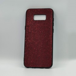 ΘΗΚΗ GALAXY S8 PLUS BACKCASE FABRIC STRASS BORDEAUX