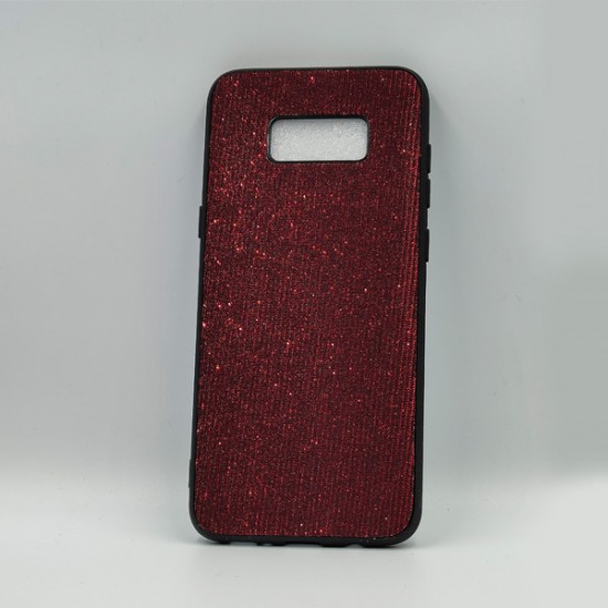ΘΗΚΗ GALAXY S8 PLUS BACKCASE FABRIC STRASS BORDEAUX