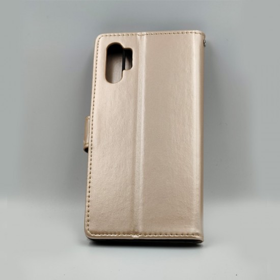 ΘΗΚΗ GALAXY NOTE 10 PLUS BOOKCASE GOLD