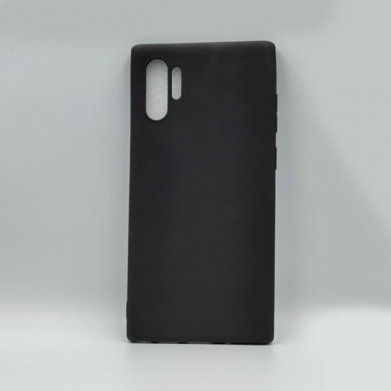ΘΗΚΗ GALAXY NOTE 10 PLUS BACKCASE SILICONE BLACK