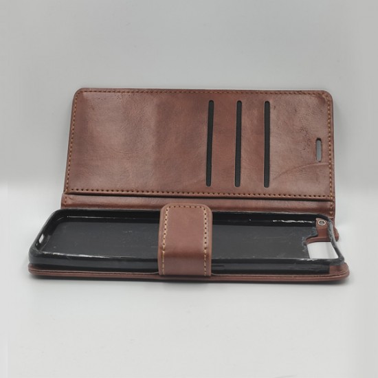 ΘΗΚΗ GALAXY A80 / A90 BOOKCASE BROWN