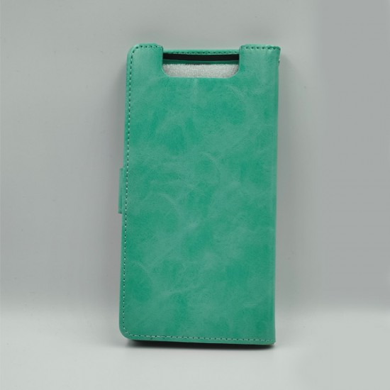 ΘΗΚΗ GALAXY A80 / A90 BOOKCASE LIGHT BLUE GREEN
