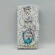 ΘΗΚΗ GALAXY A50 BOOKCASE OWLS STRASS WHITE