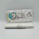 ΘΗΚΗ GALAXY A50 BOOKCASE OWLS STRASS WHITE