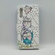 ΘΗΚΗ GALAXY A50 BOOKCASE OWLS STRASS WHITE