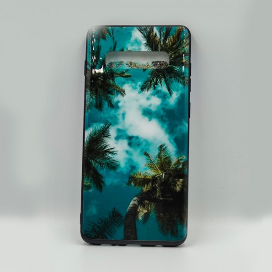 ΘΗΚΗ GALAXY S10 PLUS BACKCASE SILICONE PALM TREES