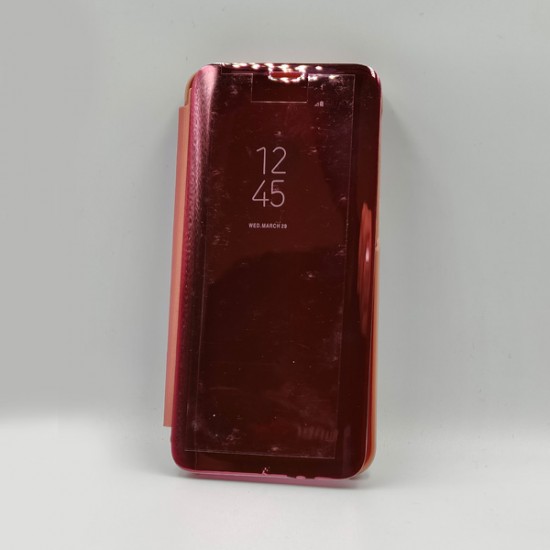 ΘΗΚΗ GALAXY A40 CLEAR VIEW STANDING MIRROR CASE PINK