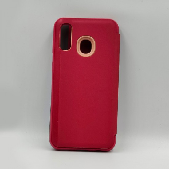 ΘΗΚΗ GALAXY A40 SMART VIEW FLIP CASE RED