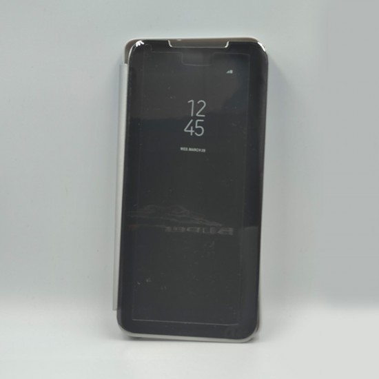 ΘΗΚΗ GALAXY A71 CLEAR VIEW STANDING MIRROR CASE SILVER
