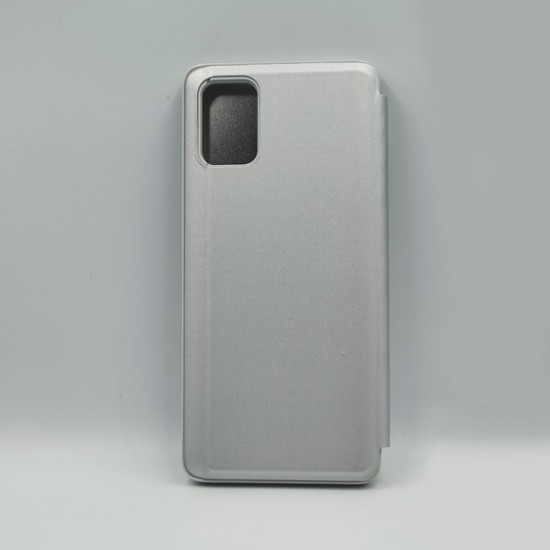 ΘΗΚΗ GALAXY A71 CLEAR VIEW STANDING MIRROR CASE SILVER
